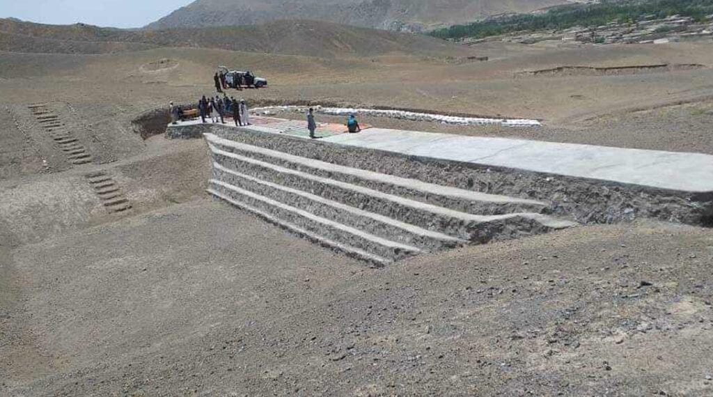Gabion Compound Wall - Side View
