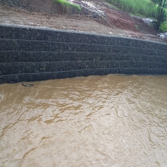 Gabion Wall - Long Boundary Line